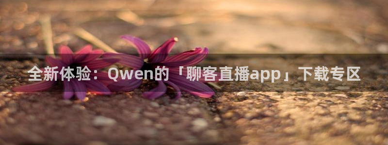 833足球直播在线观看：全新体验：Qwen的「聊客直播app」下载专区
