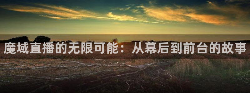 833体育赛事直播app：魔域直播的无限可能：从幕后到前台的故事